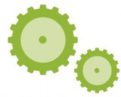 green gears icon